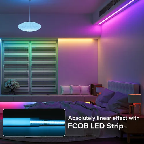 Vista 9 de BTF-LIGHTING - Sistema de canal de aluminio LED de 1.64 pies, paquete de 10 Blanco