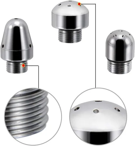 Vista 3 de Boquilla Ducha 3 cabezas aluminio limpiador limpiador Colonic Douche System Cleaner(Plata)