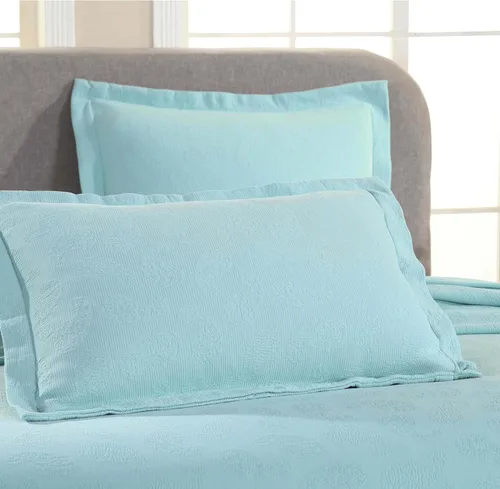 Vista 6 de Superior colcha de una plaza de jacquard y matelasse 100 % algodón de alta calidad, turquesa, individual, Agua (Aqua), gemelo Juego de colcha