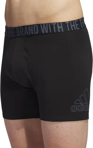 Vista 3 de adidas Calzoncillos tipo bóxer de algodón elástico para hombre (paquete de 4)