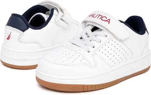Vista 6 de Nautica Zapatos con correa ajustable para niños Cómodas zapatillas casuales para niños y niñas, niños pequeños y niños pequeños