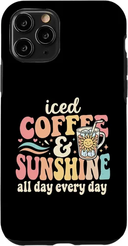 Vista 29 de Iced Coffee and Sunshine Funny Summer Case for iPhone 17