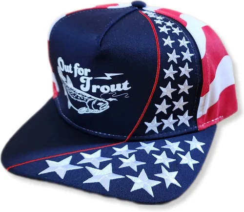 Vista 30 de ThatsRad Out for Trout Corduroy Snapback Sombrero Gorra Pesca con Mosca Pescador