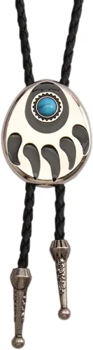 Vista 25 de Jeilwiy Corbata de bolo para hombre, corbata de vaquero occidental, collar de corbata de bolo dorado, corbata de cuero, corbata de Halloween