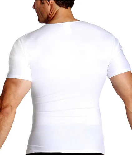 Vista 3 de Insta Slim Pro para hombre Active Wear compresión cuello en V playera
