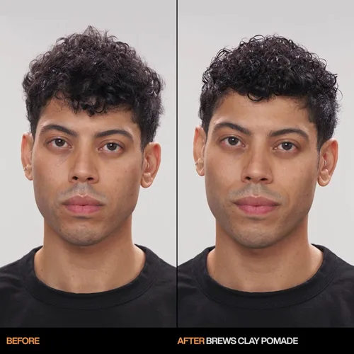 Vista 3 de Redken Brews Pomada de arcilla para hombres Pomada de arcilla voluminizadora para hombres Alta sujeción de larga duración Acabado mate Para