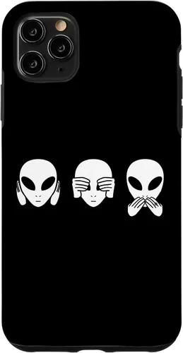 Vista 13 de Alien See Hear Speak No Evil Funny Extraterrestrial Space Case for iPhone 17