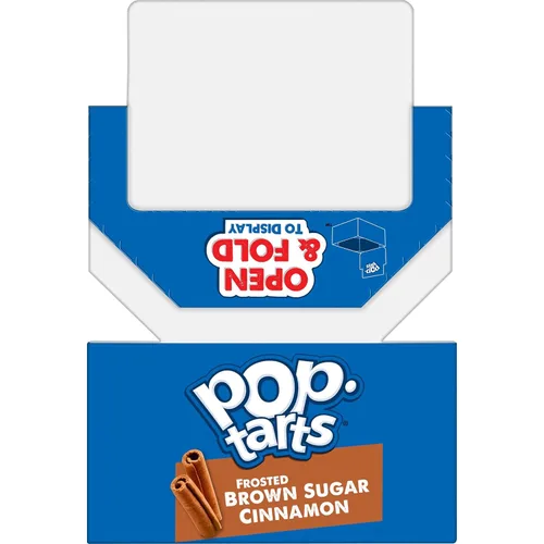 Vista 6 de Pop-Tarts Pasteles tostadores, alimentos para el desayuno, aperitivos para niños, azúcar moreno esmerilado canela (144 tartas)