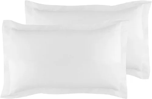 Vista 74 de Crown Collection Juego de 2 fundas de almohada estándar de 20 x 26 pulgadas, hipoalergénicas de 600 hilos, 100% algodón egipcio, fundas de almohada