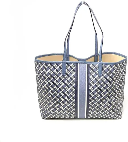 Vista 2 de Tory Burch Large Canvas Geo Logo Tote Bag