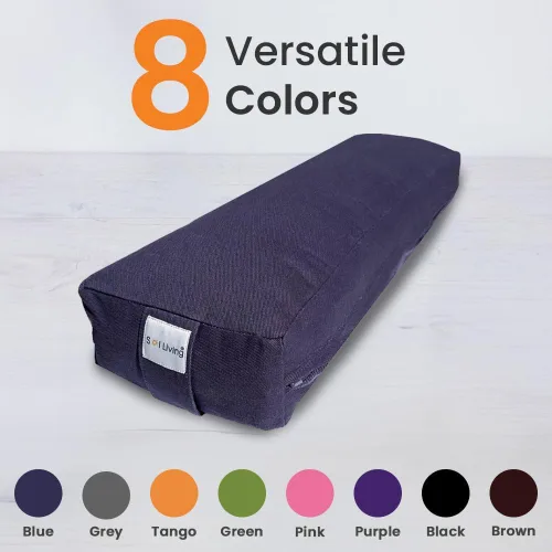 Vista 46 de Sol Living Almohada de yoga rectangular para meditación, accesorios de meditación de algodón, almohada de meditación restaurativa de yoga, almohada