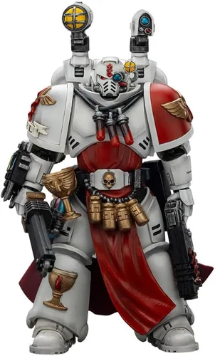 Vista 9 de JOYTOY 1/18 Warhammer 40,000 Figura de acción Blood Angels Capitán con pistola Inferno y colección Power Fist Modelo Pre-Order