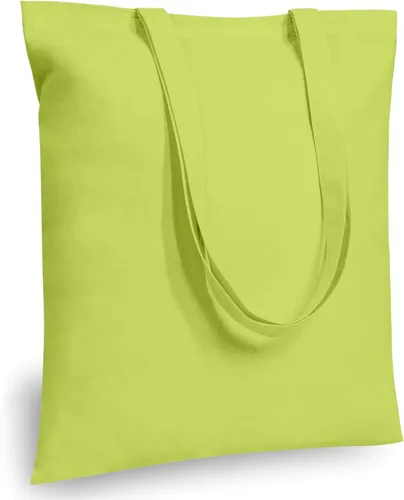 Vista 23 de TOPDesign Paquete de 10 bolsas de mano económicas de algodón de 11.8"x13", bolsas de tela ligeras y pequeñas reutilizables para compras de Beige