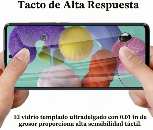 Vista 5 de [Paquete de 2] para Samsung Galaxy S20 FE / A53 / A52 / A51 Protector de pantalla de privacidad de vidrio templado antiespía