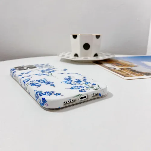Vista 9 de J.west Funda floral para iPhone 12 y iPhone 12 Pro de 6.1 pulgadas, diseño de patrón de flores de TPU suave, parachoques a prueba de golpes