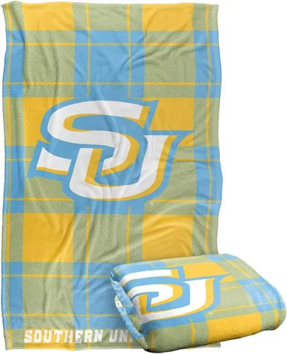 Vista 174 de LOGOVISION St John's University Campus Plaid Spirit Silky Touch Manta súper suave 36 x 58 pulgadas