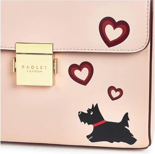 Vista 4 de RADLEY London Valentines - Bolso de solapa mediano, Rosa Prairie