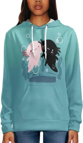 Vista 3 de AFPANQZ Sudadera con capucha de manga larga y bolsillos para mujer, tallas XS-4XL