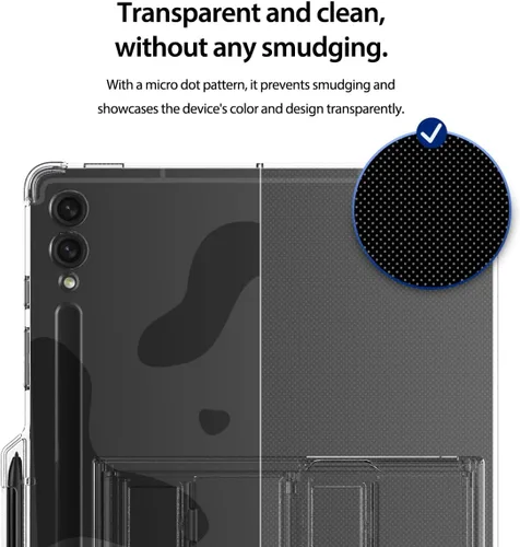 Vista 7 de araree Flexield SP - Funda para Galaxy Tab S9 FE Plus de 12.4 pulgadas con soporte ajustable de 4 niveles, soporte para bolígrafo S, funda delgada