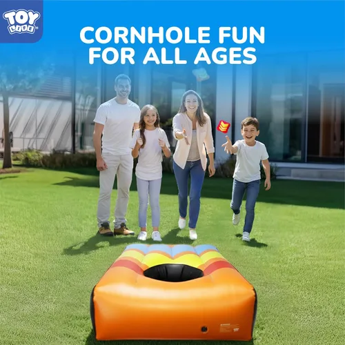 Vista 6 de TOY Life 2 Sets Inflatable Pool Games Toys, Pool Cornhole Game Floating Toys for Adults Family, Water Games for Adults, Bean Bag Toss Game for