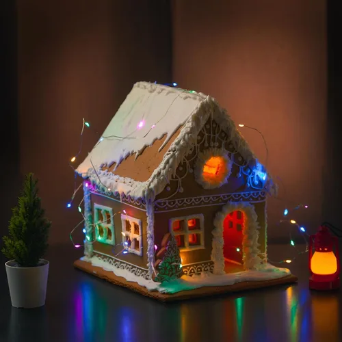 Vista 2 de Metaku 4 luces de hadas de 33 pies, funciona con pilas, 100 luces LED, luces parpadeantes, impermeables, luz de Navidad, mini luces decorativas