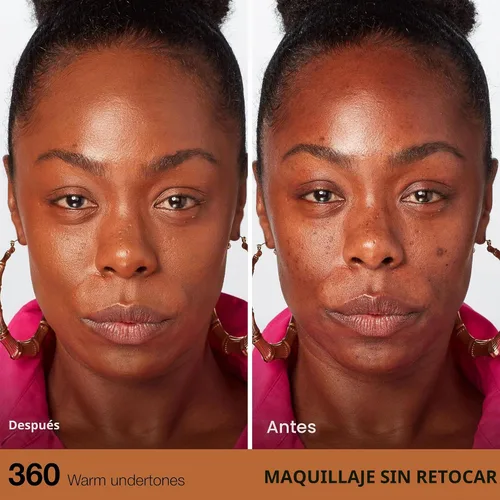 Vista 3 de Maybelline Fit Me Dewy + base líquida suave de maquillaje, Mocha, 1 unidad (el empaque puede variar)