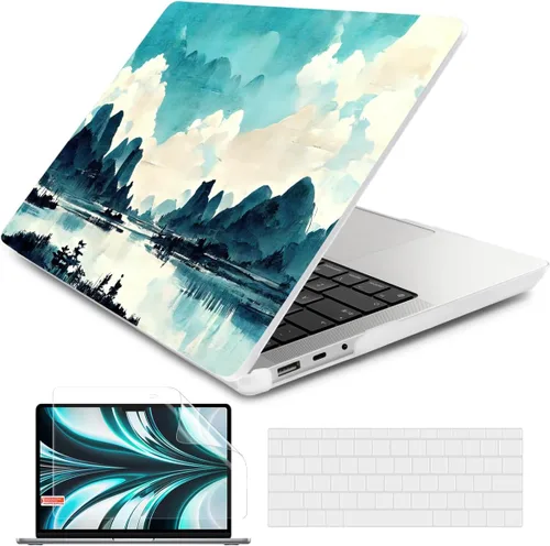 Vista 6 de Batianda Funda personalizable para portátil Microsoft Surface 5 4/3 de 13,5 pulgadas con reposamanos Alcantara modelo 1950/1867, carcasa rígida