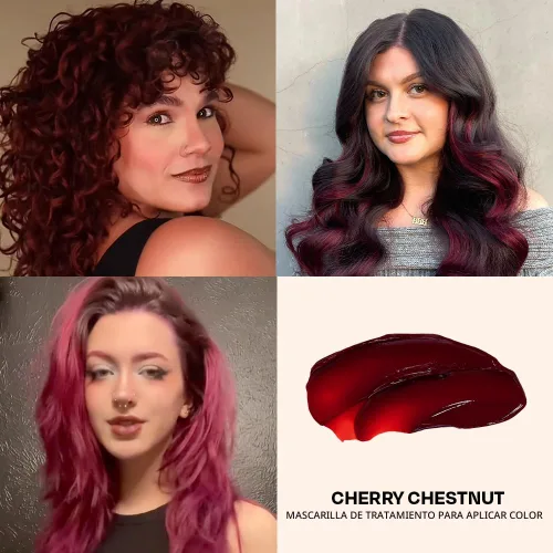 Vista 10 de OVERTONE® Semi-Permanent Color Depositing Conditioner, Cherry Chestnut Castaño Cereza