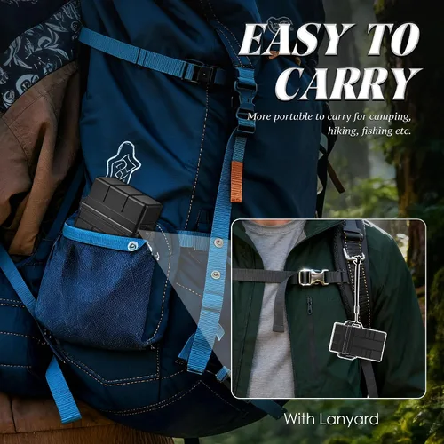 Vista 5 de X-LIGHTER Estuche impermeable para cigarrillos tamaño King de los años 100, con 2 piezas de encendedor permanente, fundas multifunción
