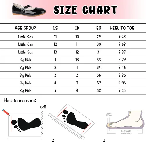 Vista 7 de MEJORMEN Zapatos de vestir de bailarina Mary Jane para niñas, zapatos de ballet de princesa para niñas, zapatos de niña de las flores para boda