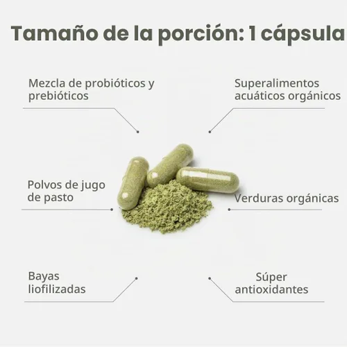 Vista 9 de Paradise Herbs Earth's Blend Multivitamínico con hierro, 120 cápsulas