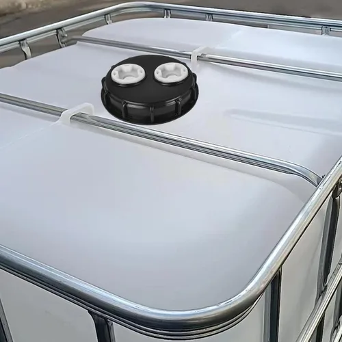 Vista 5 de IBC - Tapas de tanque de agua, tapas de tanque IBC de 6.5 pulgadas con tapón de 2 pulgadas, rosca fina para Schutz