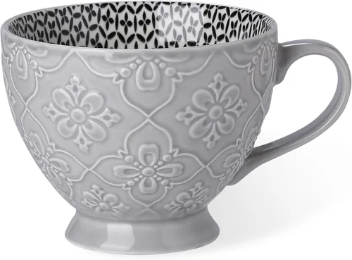 Vista 2 de SIGNATURE HOUSEWARES Juego de 4 tazas con patas surtidas de 14 onzas, PP13 multicolor