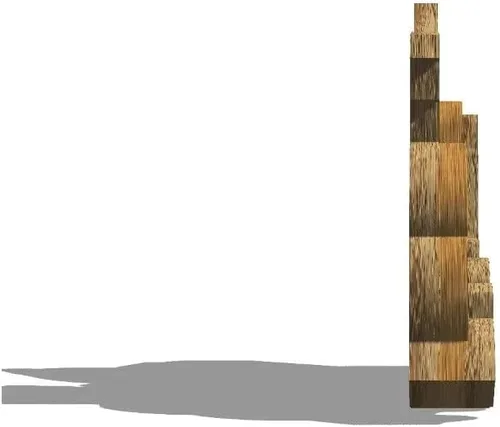 Vista 2 de Imán de nevera con imán de Reno de Estados Unidos, monumentos de madera 3D, decoración de recuerdos coleccionables, de viaje, hecho a mano