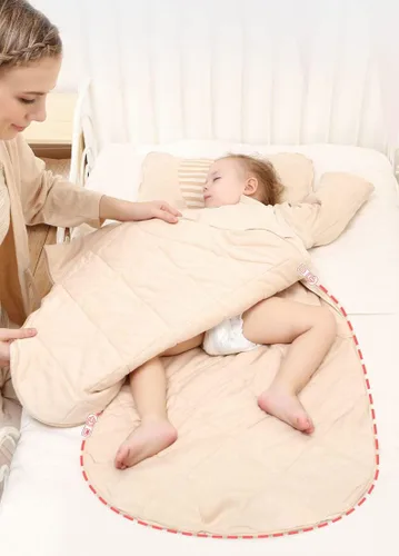 Vista 3 de Babyah 3-Way Zipper Sleeping Bag Sack for Toddler Baby Girl Boy Unisex Baby Sleep Sack, Baby Sleeping Bag
