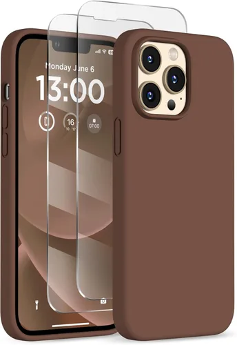 Vista 30 de Funda de silicona para iPhone 13 Pro, funda para teléfono, color Negro