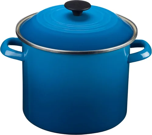 Vista 6 de Le Creuset - Olla esmaltada en acero, 16 cuartos de galón, Cerise