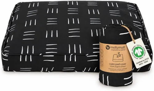 Vista 10 de Molly Mutt Morning - Funda para jaula de perro, 100% algodón orgánico con certificación GOTS para cama de perro o cachorro, duradera, lavable