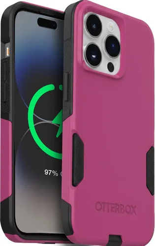 Vista 10 de OtterBox Funda para iPhone 14 Pro Max (solamente) de la serie Commuter - Negro, delgada y resistente, apta para bolsillo, con protección de puerto