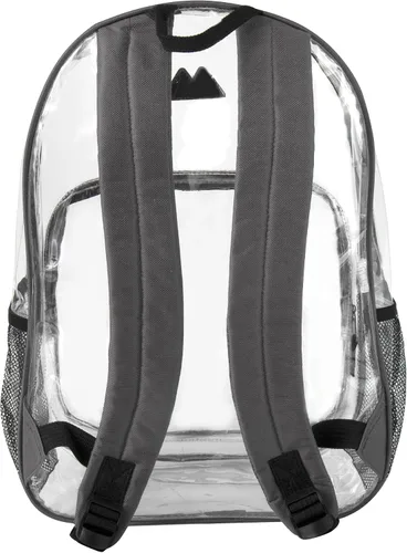 Vista 6 de Summit Ridge Mochila transparente impermeable con bolsillos, aprobada para estadios, resistente y transparente
