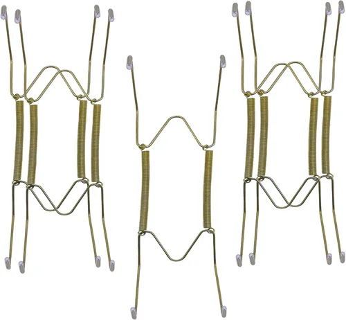Vista 6 de Lot5 - Soporte de pared pequeño invisible de 6 pulgadas con cubierta protectora de goma para bandeja decorativa de 5 a 7 pulgadas