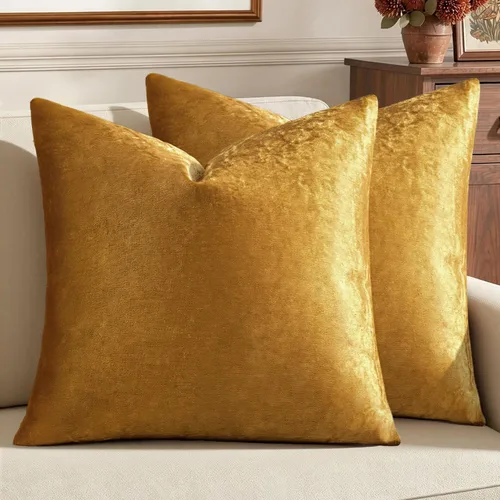 Vista 11 de MIULEE Paquete de 2 fundas de almohada de terciopelo decorativas rectangulares lumbares, fundas de cojín suaves sólidas para sofá, sofá, dormitorio