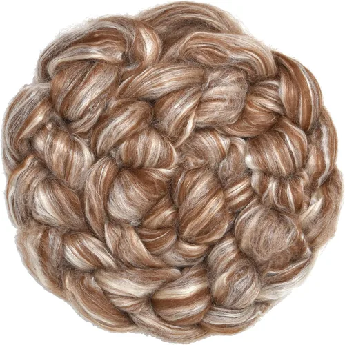 Vista 6 de Mezcla de fibra de seda de alpaca para bebé, lujosamente suave, negro Negro natural