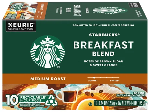 Vista 19 de Starbucks Cápsulas de café K-Cup, café de tostado medio con 2X cafeína mezcla de la casa para cafeteras Keurig, 100% arábica, 6 cajas