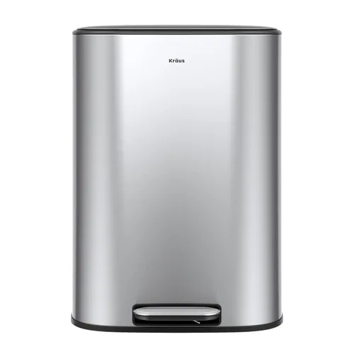 Vista 21 de Kraus GarbagePro Bote de basura rectangular de 13 galones manos libres con sensor de movimiento operado por batería en acabado negro mate con tapa