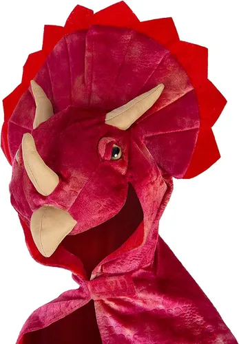 Vista 2 de Disfraz de dragón para niños y niñas capa de dinosaurio capa con capucha para Halloween disfraz de fiesta temática