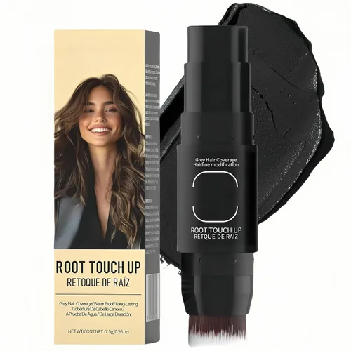 Vista 40 de Polvo para la línea del cabello (caoba) - Cubra instantáneamente las raíces de cabello canoso, sombra para el color del cabello, retoque