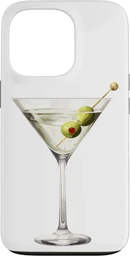 Vista 10 de Martini Glass Green Olive Bartender Vodka Gin Cocktail Drink Case para iPhone 17