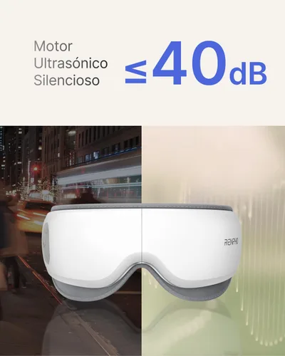 Vista 3 de RENPHO Masajeador de ojos ultrasilencioso con calor, máscara de ojos ligera elegible para la FSA Masajeador facial HSA Relajar Reducir la tensión