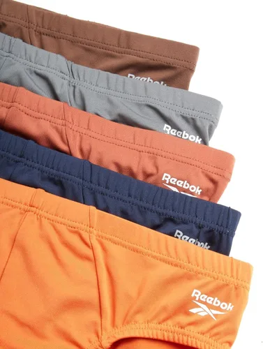 Vista 2 de Reebok Ropa interior para hombre - Calzones de tiro bajo de secado rápido (paquete de 5)